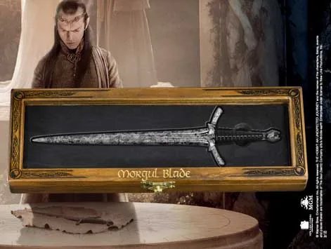 ESPADA DE MORGUL ABRECARTAS EN CAJA DE MADERA, EL HOBBIT