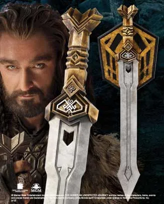 THORIN ESPADA ENANA EDICIîN ESPECIAL, REPLICA ESPADA TAMA„O REAL DE 71 CM EN ACE
