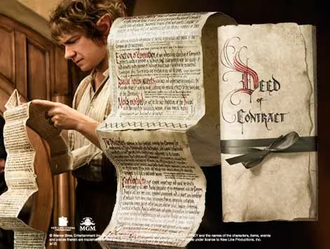 BILBO CONTRATO DE SAQUEADOR, EL HOBBIT