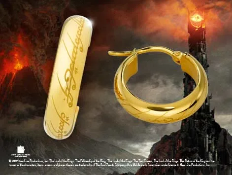 ANILLO UNICO PENDIENTES DORADOS 7CM EN ACERO, ESDLA