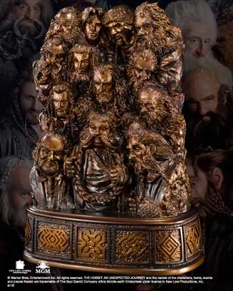 ENANOS SUJETALIBROS 19 CM EN RESINA, EL HOBBIT