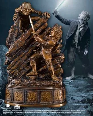 BILBO Y GOLLUM SUJETALIBROS 22 CM EN RESINA, EL HOBBIT