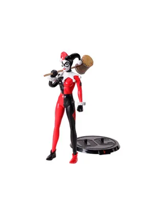 HARLEY QUINN JESTER OUTFIT FIGURA FLEXIBLE 19 CM BENDYFIG DC COMIC