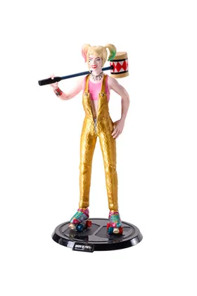 HARLEY QUINN CON MAZO FIGURA FLEXIBLE 19 CM BENDYFIG DC UNIVERSE BIRDS OF PREY MOVIE