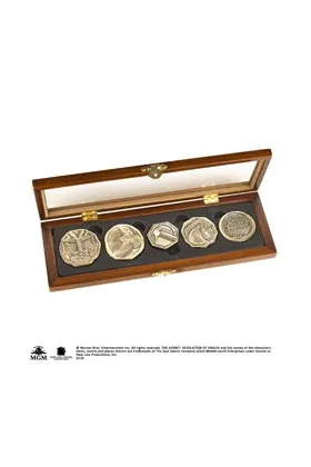 CAJA SET DE MONEDAS TESORO ENANO EL HOBBIT