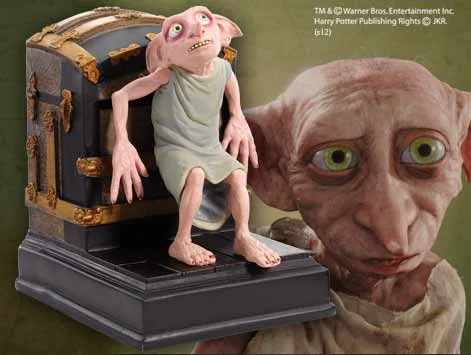 DOBBY SUJETALIBROS FIGURA 19 X 12 CM EN RESINA, HARRY POTTER
