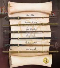 EJERCITO DE DUMBLEDORE COLECCIîN  6 VARITAS EN EXPOSITOR, HARRY POTTER
