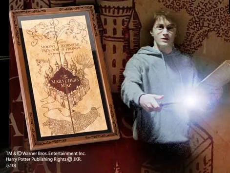 ESTUCHE EXPOSITOR PARA MAPA DEL MERODEADOR 40 X 180 CM, HARRY POTTER
