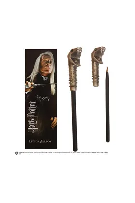 LUCIUS MALFOY BOLIGRAFO VARITA Y MARCAPAGINAS, HARRY POTTER
