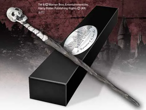MORTIFAGO (CALAVERA) VARITA CON CAJA Y PLACA DE IDENTIFICACIîN, HARRY POTTER