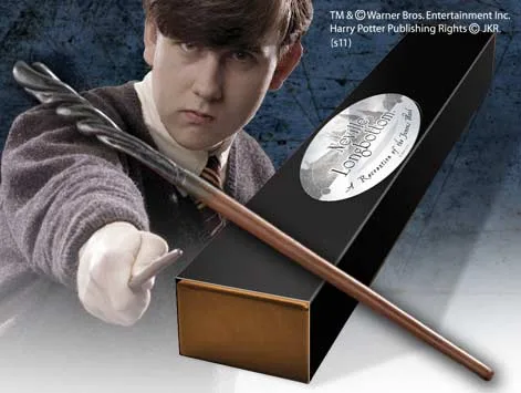 NEVILLE LONGBOTTOM VARITA CON CAJA Y PLACA DE IDENTIFICACIîN, HARRY POTTER