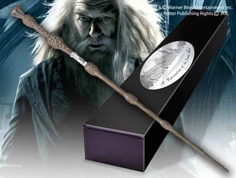 Albus Dumbledore Varita con Caja y Placa de Identificaciîn, Harry Potter