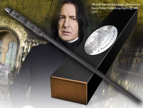 PROFESOR SEVERUS SNAPE VARITA CON CAJA Y PLACA DE IDENTIFICACIîN, HARRY POTTER