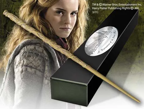 Hermione Granger Varita con Caja y Placa de Identificaciîn, Harry Potter
