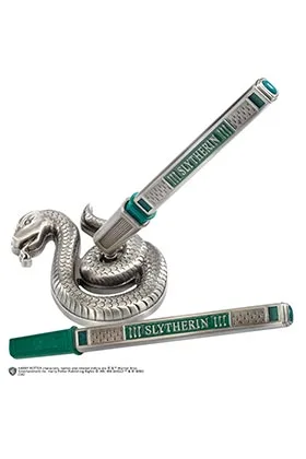 CASA SLYTHERIN BOLêGRAFO Y SOPORTE HARRY POTTER
