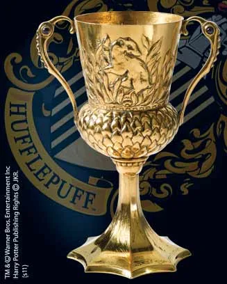 HORROCRUX HELGA HUFFLEPUFF COPA 12 CM METALICA, HARRY POTTER