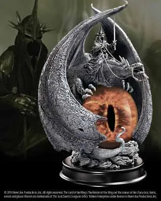 REY BRUJO SOBRE BESTIA ALADA Y OJO ESCULTURA DE 20 CM, ESDLA