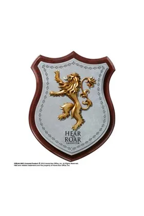 PLACA ESCUDO LANNISTER REPLICA GAME OF THRONES NOBLE COLLECTION
