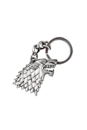 STARK LOGO LLAVERO REPLICA GAME OF THRONES NOBLE COLLECTION