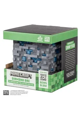DIAMOND ORE ILLUMINATING COLLECTOR REPLICA 10 CM MINECRAFT
