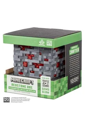 REDSTONE ORE ILLUMINATING COLLECTOR REPLICA 10 CM MINECRAFT