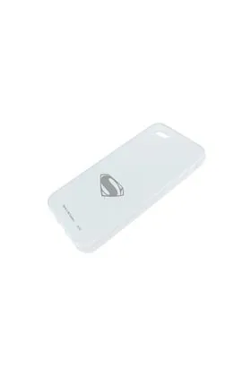 FUNDA SILICONA TPU LOGO SUPERMAN BLANCA IPHONE 4S MAN OF STEEL