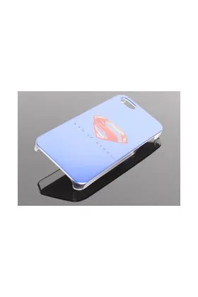 FUNDA PVC LOGO MAN OF STEEL AZUL LOGO IPHONE 5S MAN OF STEEL