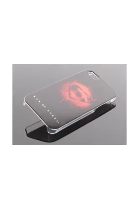 FUNDA PVC LOGO MAN OF STEEL NEGRO LOGO IPHONE 5G MAN OF STEEL