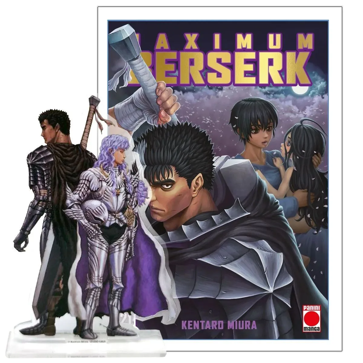Berserk Maximum 21 (logo Dorado + Figura)