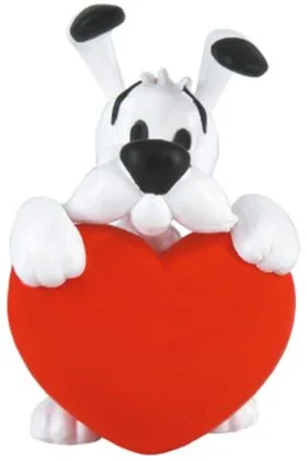 Ideafix con Corazon Rojo Figura 4,5 CM Asterix