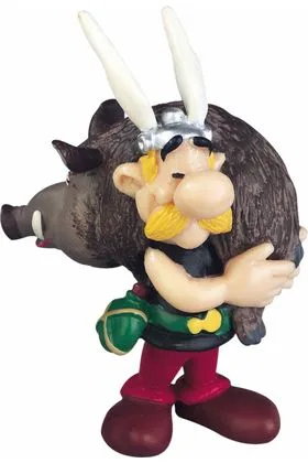 Asterix con Jabali Figura 9 CM Asterix Re-Run