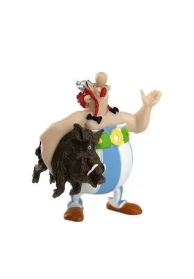 Obelix Llevando Jabali Fig 7 CM Asterix Plastoy
