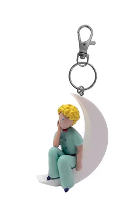 PRINCIPITO SENTADO EN LA LUNA LLAVERO 6,6 CM PVC EL PRINCIPITO