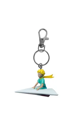 PRINCIPITO EN AVION DE PAPEL LLAVERO 5,5 CM PVC EL PRINCIPITO