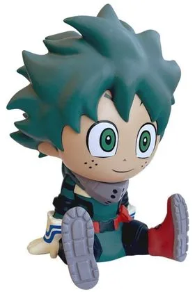 IZUKU MIDORIYA HUCHA 18CM MY HERO ACADEMIA TIRELIRE PLASTOY RE-RUN