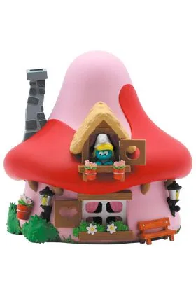 CASA SETA DE PITUFINA HUCHA 15 CM LOS PITUFOS