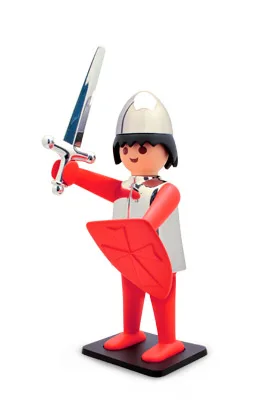 EL CABALLERO ESTATUA RESINA 25 CM PLAYMOBIL COLLECTOYS
