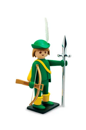 EL BALLESTERO VERDE ESTATUA ABS 25 CM PLAYMOBIL COLLECTOYS