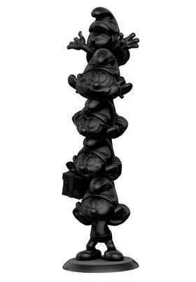 COLUMNA DE PITUFOS BLACK EDITION FIG. 50 CM LOS PITUFOS