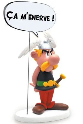 ASTERIX ENFADADO FIG. 24 CM ASTERIX