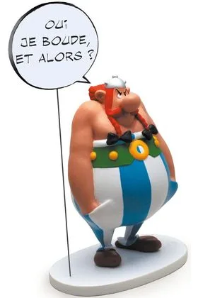 OBELIX ENFADADO FIG. 24 CM ASTERIX