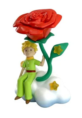 EL PRINCIPITO BAJO LA ROSA FIG. 9,3 CM LE PETIT PRINCE