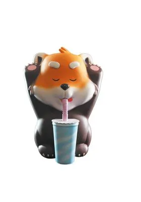 BUBBLE PANDA TEA FIGURA 18 CM MOGU MOGU PETS