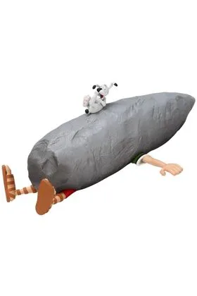Romano Aplastado por Menhir Hucha 8 CM Asterix