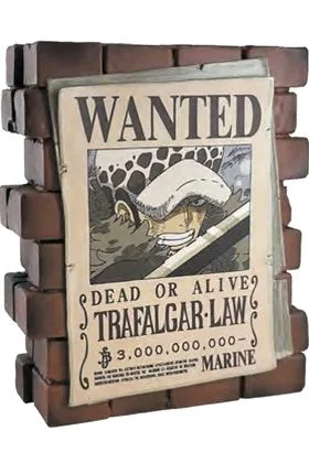 WANTED LAW HUCHA 16 CM ONE PIECE