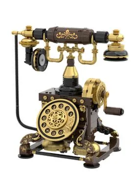 RETRO PHONE SET CONSTRUCCION 26 CM RETRO SERIES