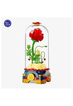 EL PRINCIPITO FLOR DE ROSA ETERNA SET CONSTRUCCION 21,5 CM EL PRINCIPITO