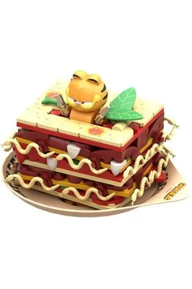 GARFIELD LASAGNA SET CONSTRUCCION 9 CM GARFIELD FOODIE SERIES