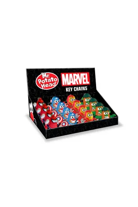 SURTIDO 16 LLAVEROS 5 CM POTATO MARVEL