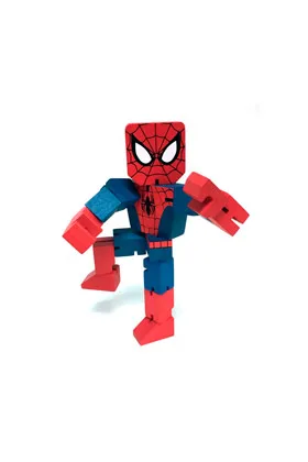 SPIDER-MAN FIGURA MADERA 20 CM MARVEL WOOD WARRIORS SERIE 1